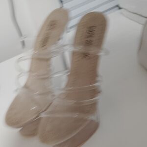 Cape Robbin Transparent Strappy Heels